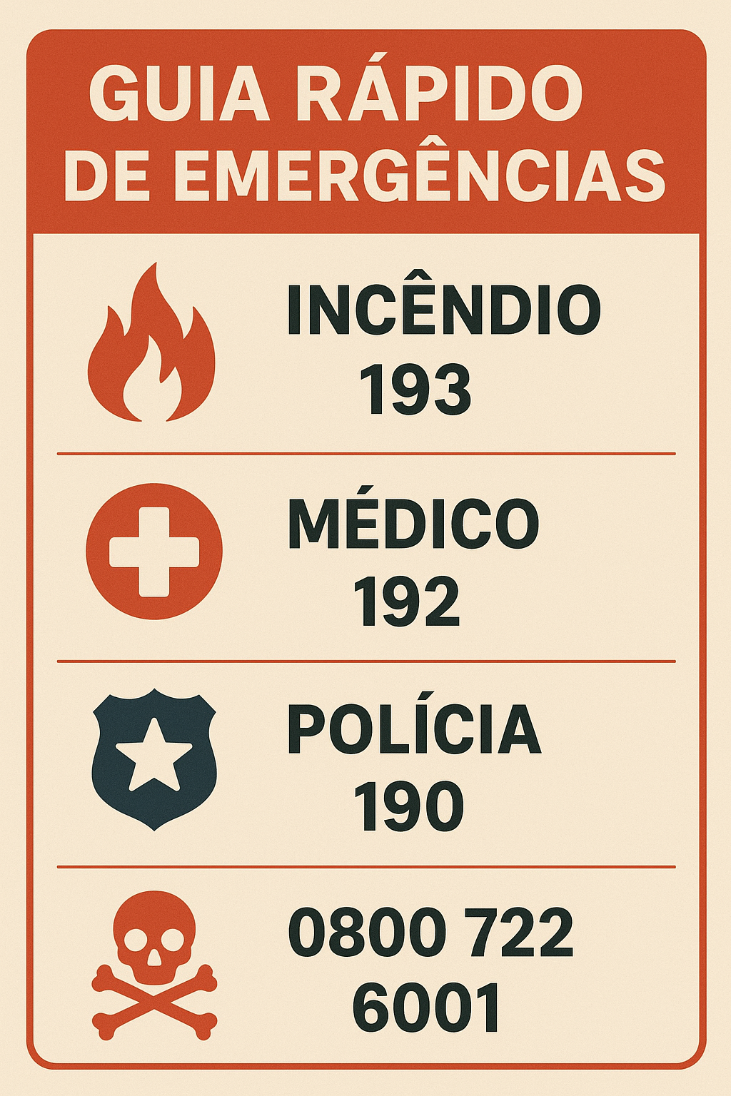 Guia Rápido de Emergências